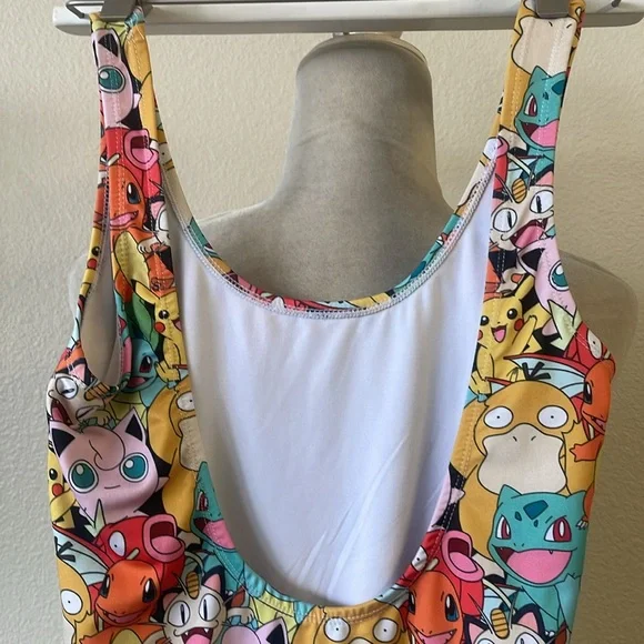 Colorful Pokemon One-Piece Swimsuit Bodysuit Medium - Picture 8 of 9